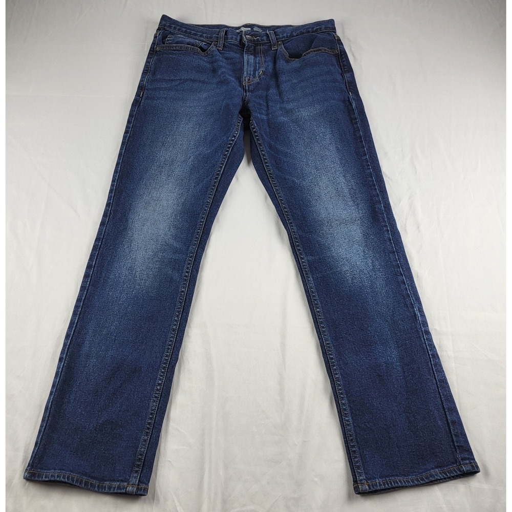 Old Navy Jeans Men's Straight Leg 29 X 30 Blue Built In Touch Flex 5 Pocket